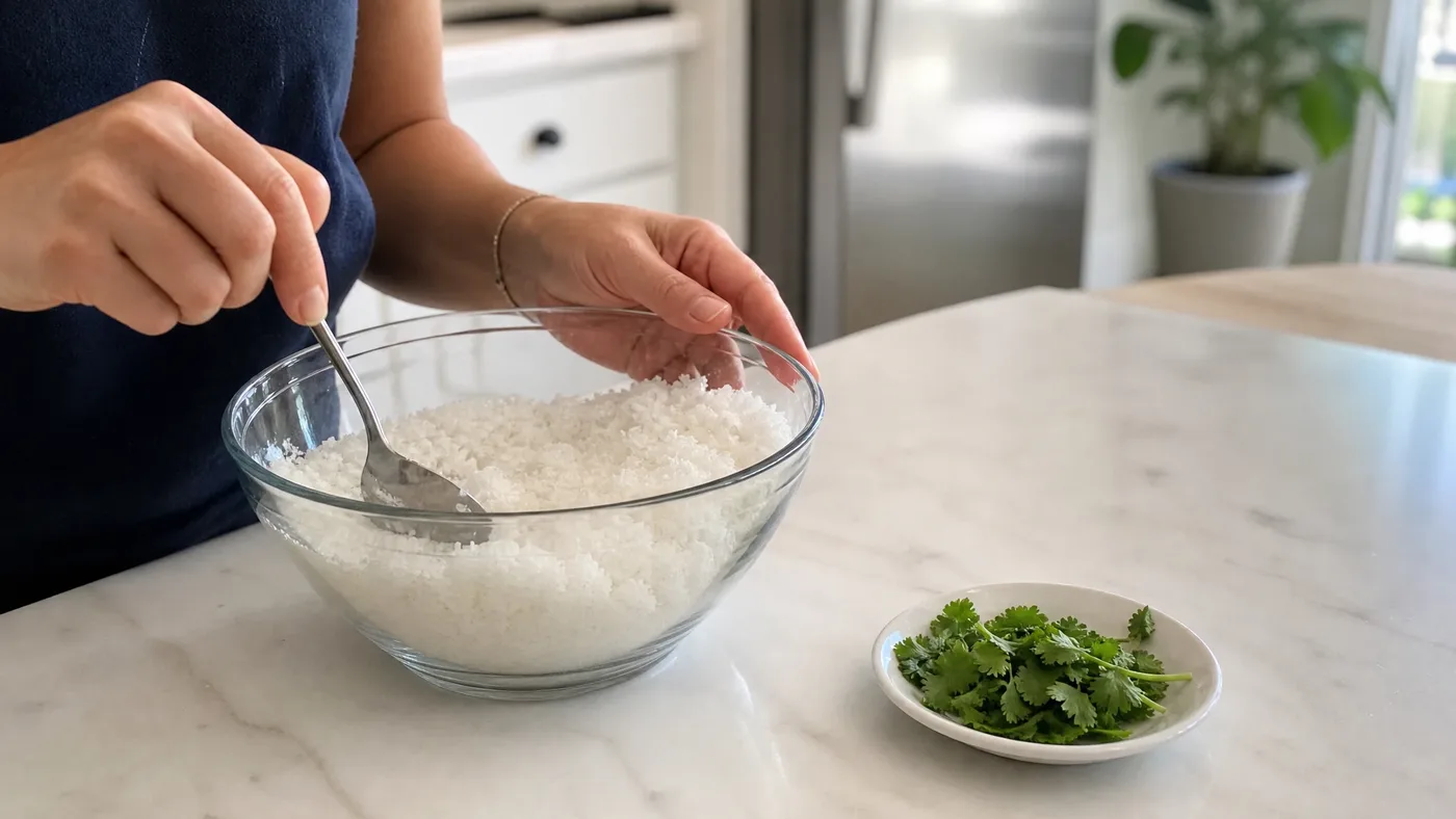 Cilantro Oil Bath Salts and Sugar Scrub: The Maths