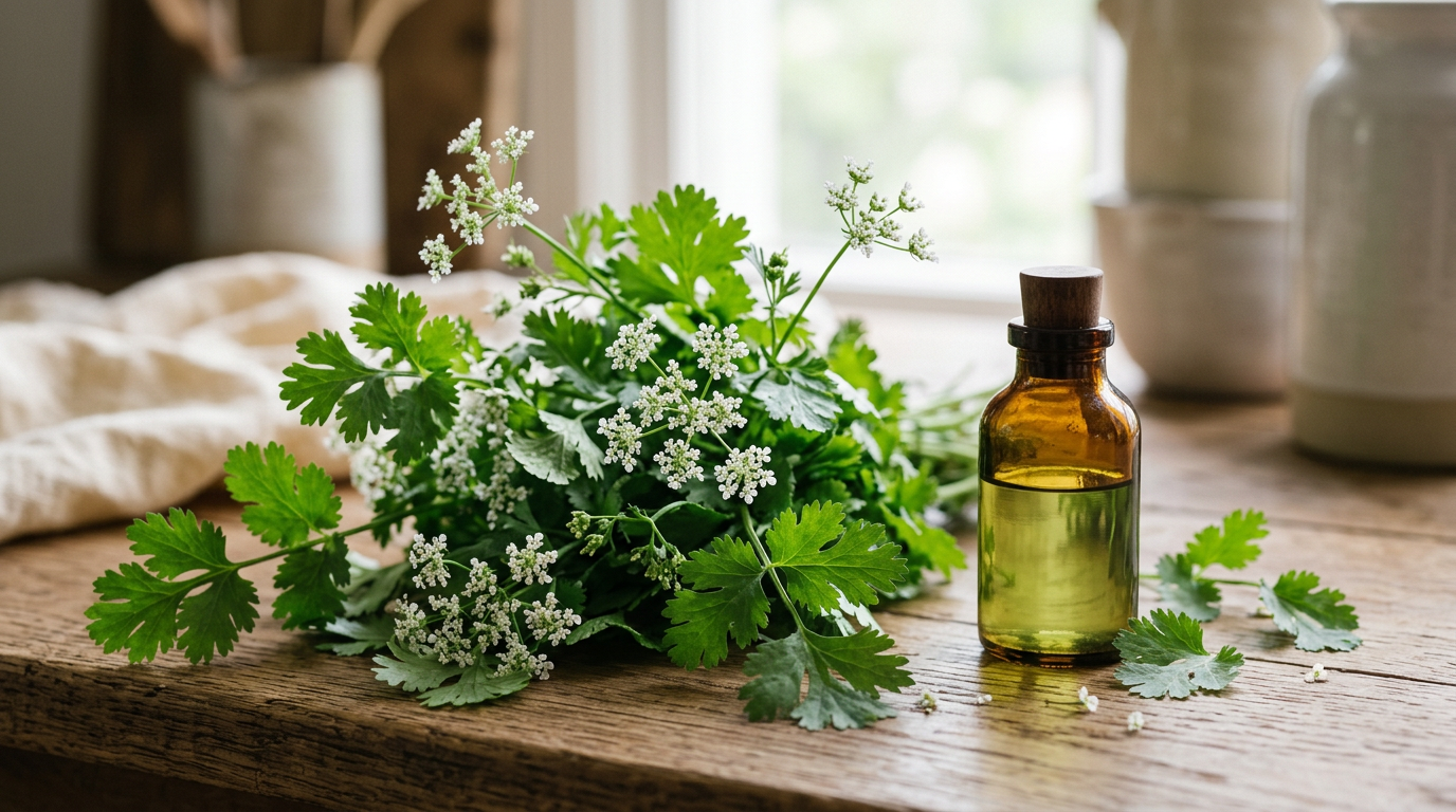 Inside the Bottle: The Aldehydes Behind Cilantro Essential Oil's Scent